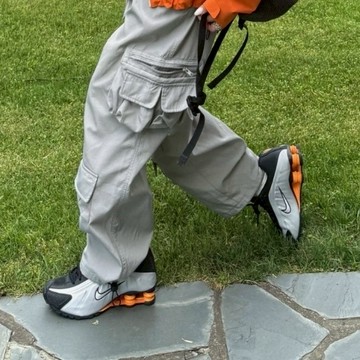 NIKE SHOX R4 黑銀橘 彈簧鞋 "BRIGHT MANDARIN" 氣墊 緩震 男鞋 HQ1988-003