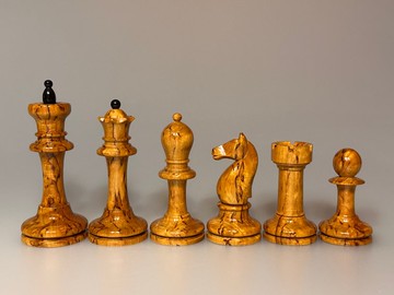 沙皇/俄羅斯西洋棋套裝，卡累利阿樺木，20 世紀