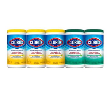 點數11%｜[COSCO代購5] C2189436  CLOROX 萬用清潔擦拭濕巾 85抽X5入