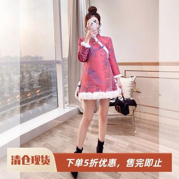 唐裝女裝中國風漢服2026馬年棉襖粉色拜年服棉服過年戰袍新年旗袍