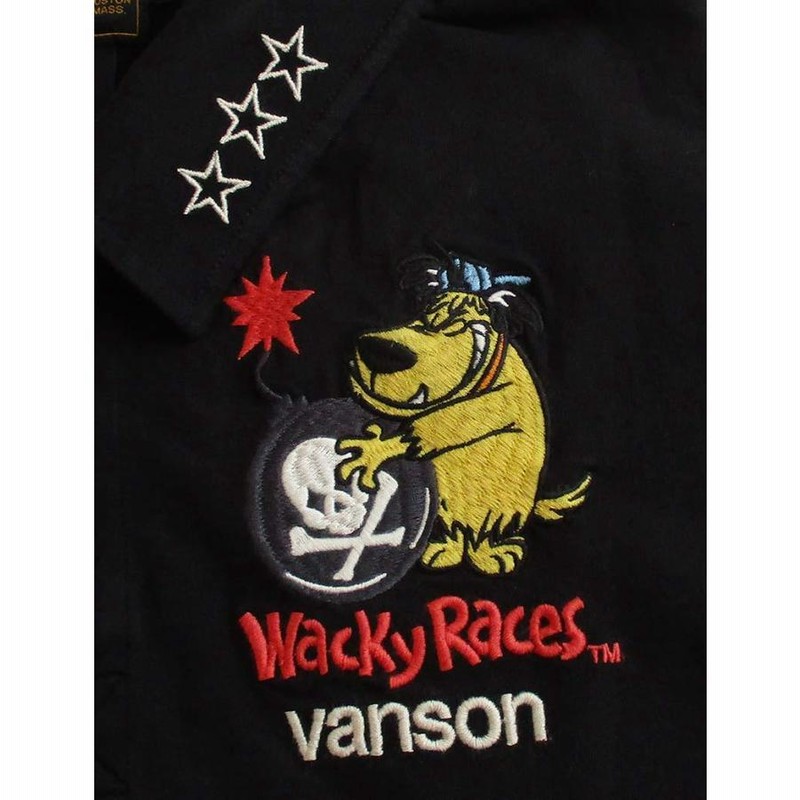 VANSON バンソン 半袖ポロシャツ チキチキマシン 猛レース