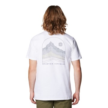 Mountain Hardwear Mountain Sunset Short Sleeve 針織棉山脈日落短袖T恤 男款 白色 #2110781