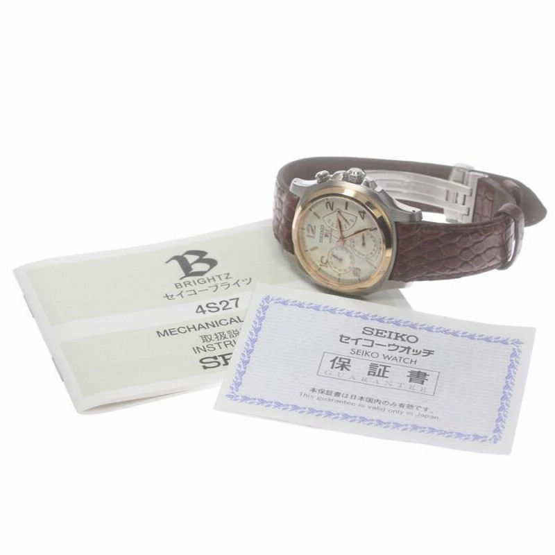 ☆良品【SEIKO】セイコー ブライツ レトログラード 300本限定 SAGN006 / 4S27-00A0 自動巻き メンズ | LINEショッピング