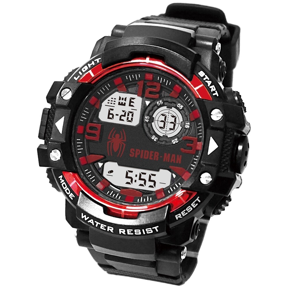 marvel 漫威蜘蛛人 多功能電子手錶_正版授權