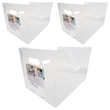 KEYWAY 聯府 特大優齊整理收納盒  透明色  387 x 262 x 245mm  3個