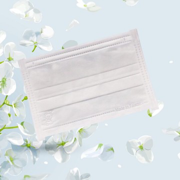 麗正 兒童平面型醫用口罩(潔淨白)-50入/單片包裝