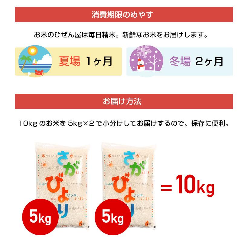 新米　お米 10kg さがびより 佐賀県産 令和5年産 5kg×2袋