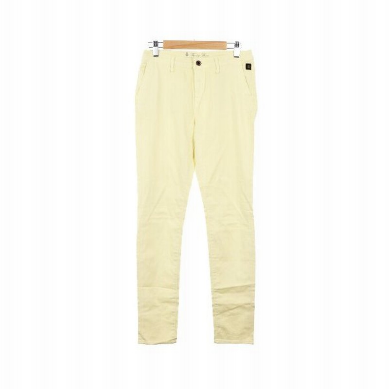 ナノユニバース Nano Universe The 1st Floor パンツ スキニー ジップフライ ストレッチ ペールカラー 36 黄色 イエロー M2o レディース 中古 ベクトル 古 通販 Lineポイント最大0 5 Get Lineショッピング