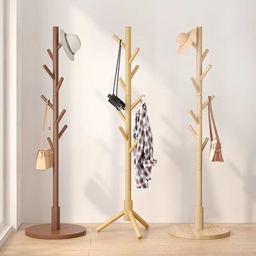 免運 衣帽架 實木衣帽架 北歐實木衣架臥室家用落地衣帽架客廳輕奢簡易立式掛包掛衣服架子 可開發票 全館五折 工廠現貨直銷 新品特價 b901