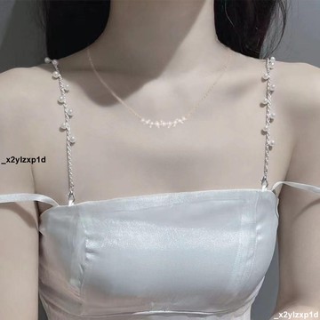 大促銷五 内衣替換肩帶 文胸肩帶 內衣肩帶 吊帶肩帶鏈條連衣裙裙子可調節替換外露抹胸水鉆配件衣服珍珠帶子
