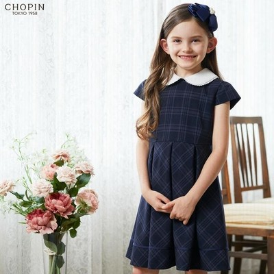 入学式 女の子 服 スーツ 4点セット ワンピース 子供服 格子柄