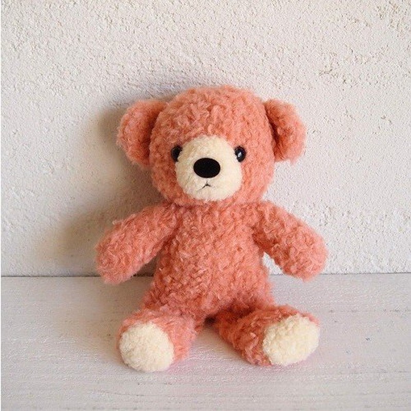 買取格安 Sakura ハンドメイド くまのぬいぐるみ ピンク ぬいぐるみ