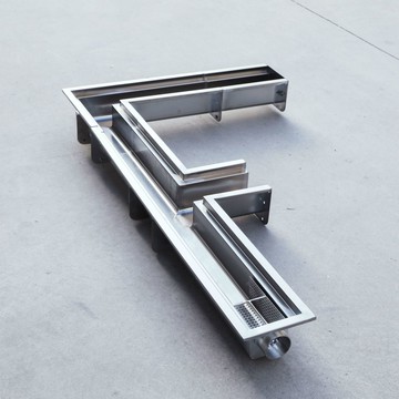 {台灣公司 可開票 免運 限時優惠}  不銹鋼排水溝u型槽成品不銹鋼地溝蓋板廚房餐廳酒店下水道食品廠