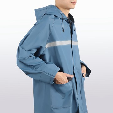 SHANG SHUO 兩件式PVC防護雨衣蔚藍