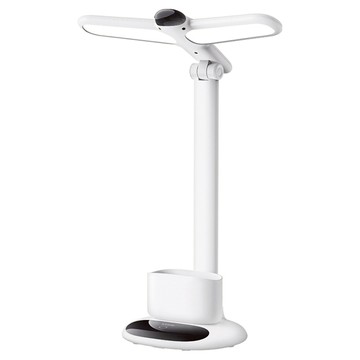 Kinyo 充插兩用筆筒檯燈 PLED-4203  白色