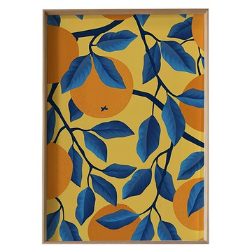 大吉大利 木色 油畫布+松木內框  40 x 30cm