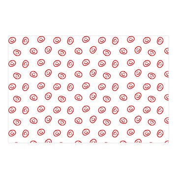 Donna & Deco 微笑 38.5cm x 26cm 包裝烘焙紙  120個  紅色