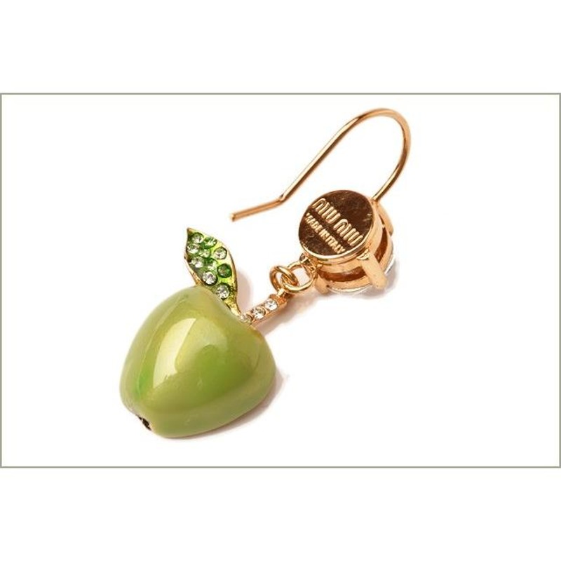 ミュウミュウ ピアス miumiu アクセサリー 5JO210 FRUIT/フルーツ ...