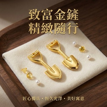 合金鏟子吊飾 DIY小鏟子飾品配件 手工項鍊收尾連接扣 手鍊尾扣扣頭 飾品零件 不掉色易組裝
