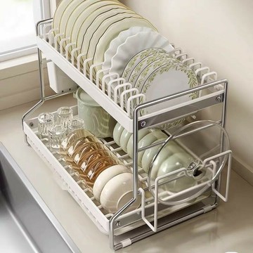 廚房碗盤架 碗公架 碗盤收納 廚房收納 碗碟架 盤子收納架 304不銹鋼廚房置物架 碗碟盤 瀝水架 放碗架碗筷收納瀝水架