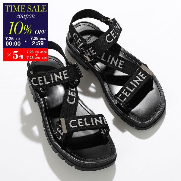 CELINE☆25SS ジャガード カーフレザー ストラップサンダル CELINE セリーヌ サンダル LEO STRAPPY レオ ストラッピー