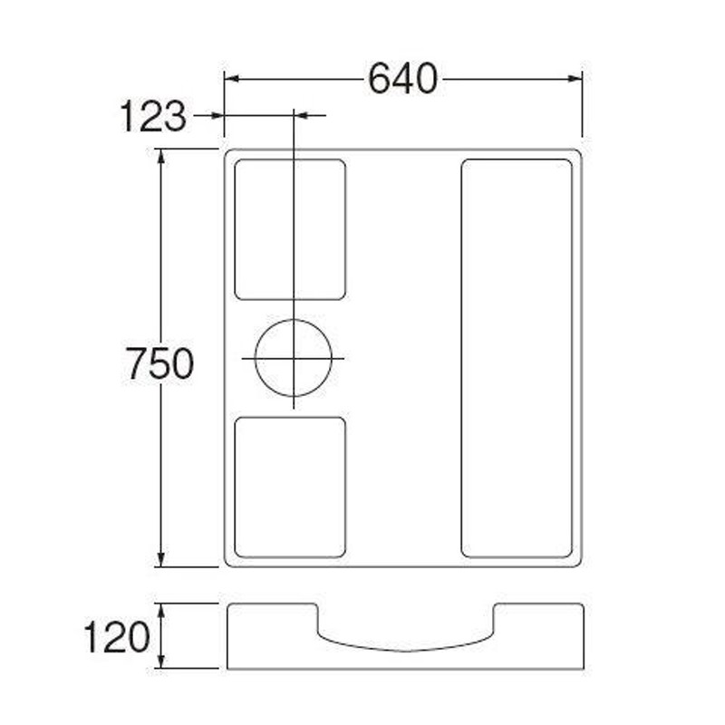 激安超特価 SANEI H5412-640 洗濯機パン