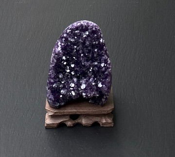 招財開運 -天然原礦頂級帝王紫晶腰帶紫晶花鎮 紫水晶 快速出貨