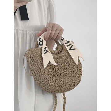 韓國小眾編織包包女新款2023夏季時尚手提草編包高級感單肩斜挎包