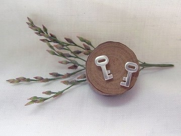 小鑰匙  Key | 純銀 耳針 耳環