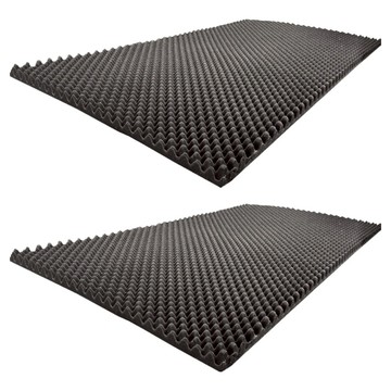 J&K 蛋盒設計吸音隔音海綿  黑色  2個