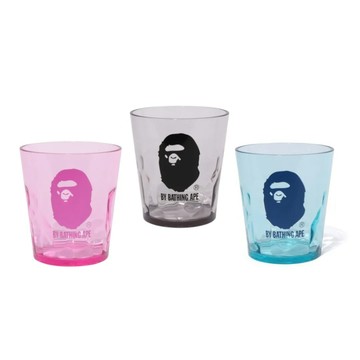 AirRoom 2026SS A BATHING APE BAPE HEAD GLASS 大頭 壓克力 耐熱 透明 杯子