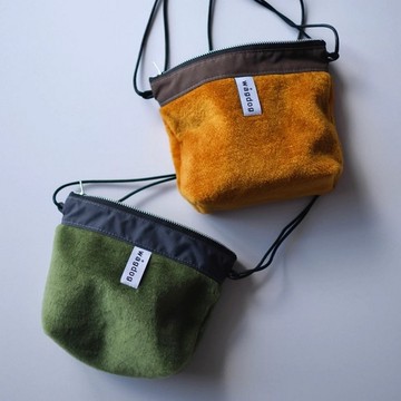 環保皮草船型迷你肩背包 隨身包