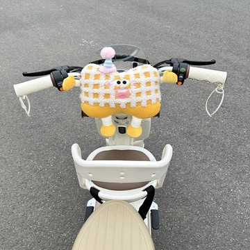 【臺灣-出貨】電動車後座靠背兒童防撞墊通用卡通座椅腰靠可愛裝飾品電瓶車靠背