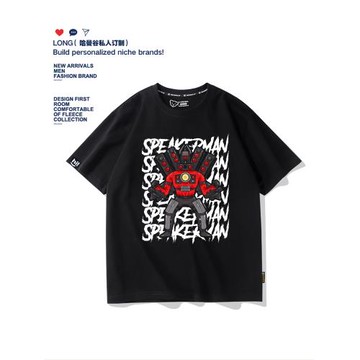 夏季馬桶人vs大戰監控人兒童短袖T恤泰坦攝像人音響半袖衣服ins潮