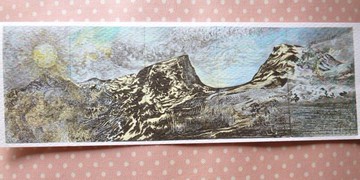 Liuyingchieh 瑞典山谷 Lapporten Abisko 明信片 數位印刷波紋卡