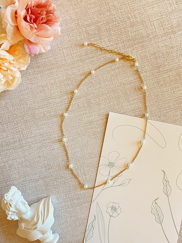 Youth _ 小珍珠細緻優雅頸鏈