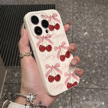 櫻桃蝴蝶結 防摔 適用蘋果iPhone 16 15 14 13 12 11 Pro max XR XS 8 7P手機殼