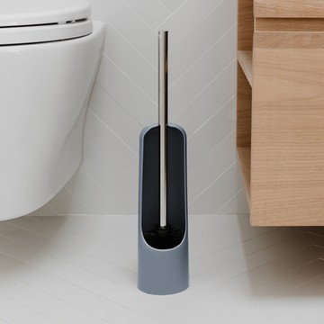 《Umbra》Touch馬桶刷-煙灰藍-- 清潔刷 浴室清潔刷