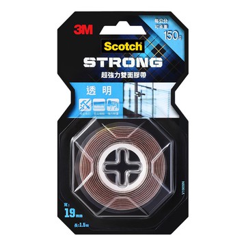 3M VHB超強力雙面膠帶(透明多用途專用)19mm V1909N