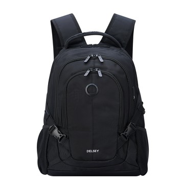 【DELSEY】ELEMENT-15.6吋電腦領航者後背包-黑色 00064660200