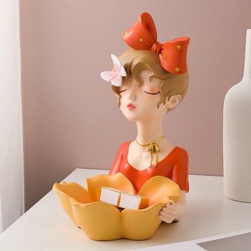 輕奢收納擺件客廳茶幾果盤家居裝飾品簡約現代創意玄關鑰匙入戶