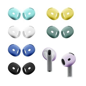 台灣出貨 適用蘋果 AirPods 4 防塵耳機帽 Airpods 4代無線藍牙耳機矽膠套 防滑防掉耳塞耳帽 防油超薄
