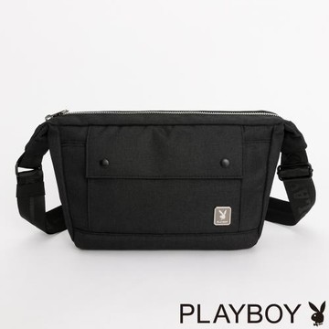 PLAYBOY - 斜側包  Frank系列 - 黑色