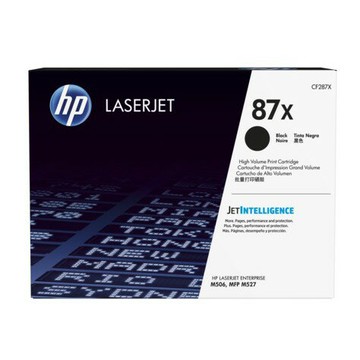 【領券滿額折200】  HP 87X 黑色原廠LaserJet 高容量碳粉匣(CF287X) For HP M501dn/M506x