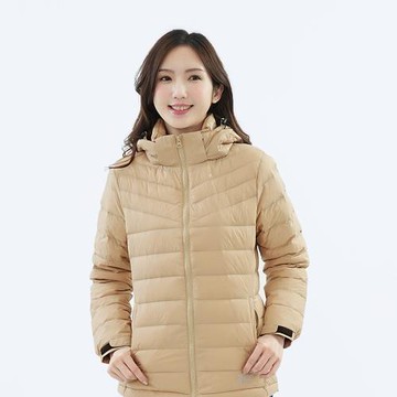 【遊遍天下】女款顯瘦中長版防風防潑水保暖機能羽絨外套(GJ22052) ( M-5L 大尺碼 )