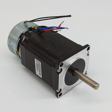 57步進電機帶剎車 斷電抱閘剎車 大扭矩   長軸步進35MM 軸徑8MM
