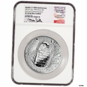 品質保証書付】 アンティークコイン NGC PCGS 2019 P アポロ 11 記念品