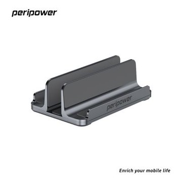 peripower MO-35 三槽鋁合金直立式筆電支架-太空灰