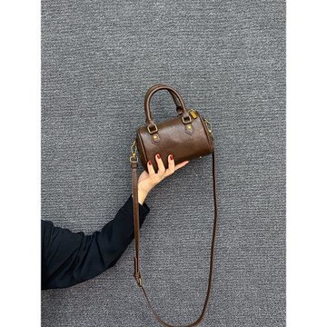 輕奢風時尚手提枕頭包女2025春新款高級感波士頓包復古單肩斜挎包