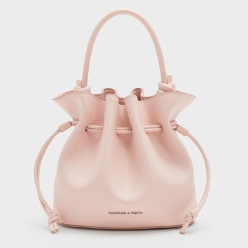 【CHARLES & KEITH】Sammie抽繩水桶包｜秋冬新品｜溫柔質感系｜生日禮物｜快速出貨｜小CK